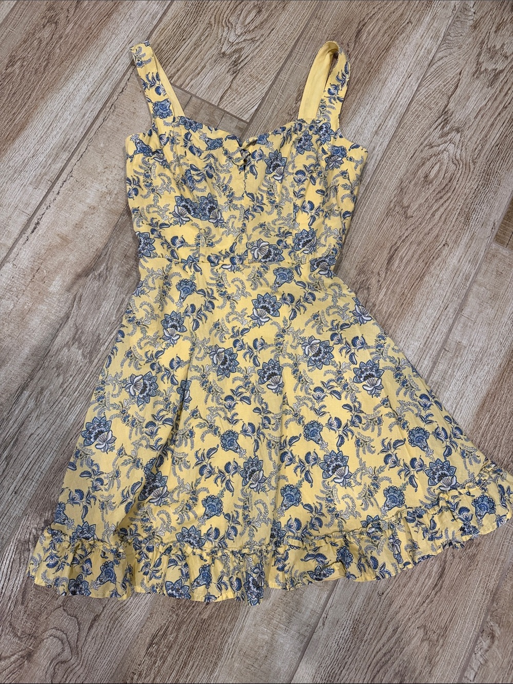 Yellow Summer Mini Dress
